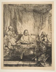 Chrystus w Emaus: Większa płyta, 1654.