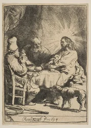 Chrystus w Emaus: mniejsza płyta, 1634.