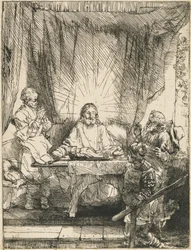 Chrystus w Emaus: Większa Płyta