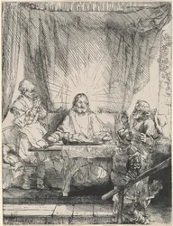 Chrystus w Emaus: Większa Płyta