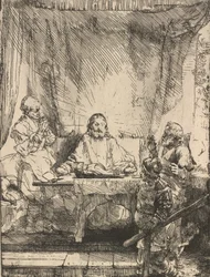 Chrystus w Emaus: Większa Płyta, 1654.
