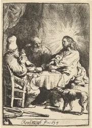 Chrystus w Emaus: mniejsza płyta