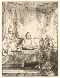 Chrystus w Emaus: większy talerz