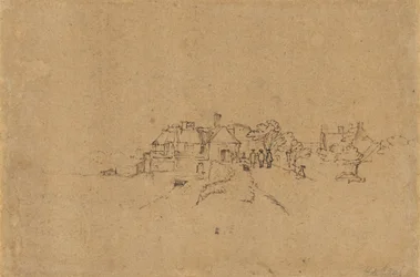 Figury na wejściu Anthoniesdijk do Houtewael [verso]