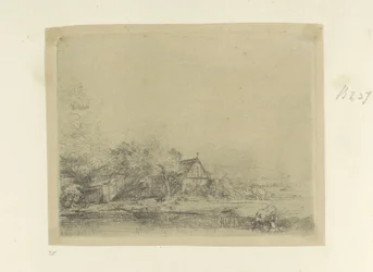 Landschap spotkał drinkende koe Kolekcja osiemdziesięciu pięciu oryginalnych grafik (tytuł serii)