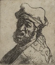 Mężczyzna wołający, trzy czwarte po lewej: Biust, ca. 1629., ca. 1629.
