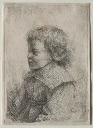 Portret chłopca w profilu