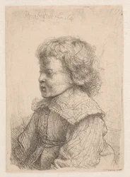Portret chłopca, w profilu