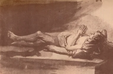 Rembrandt - Studium modelu leżącego, 1903