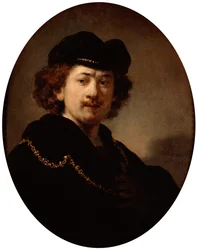 Autoportret ze złotym łańcuszkiem, 1633.