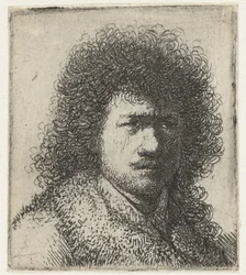 Autoportret z bujną fryzurą: popiersie