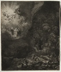 Anioł ukazujący się pasterzom, 1634.