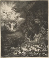 Anioł ukazujący się pasterzom, 1634.