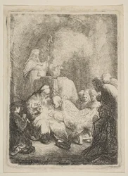 Obrzezanie: mały talerz, ca. 1630.