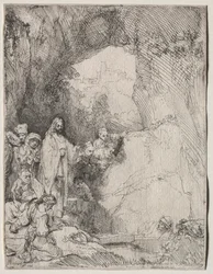 Wskrzeszenie Łazarza: mały talerz, 1642.