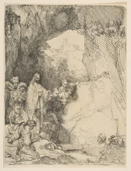 Wskrzeszenie Łazarza, mała tabliczka, 1642 r.