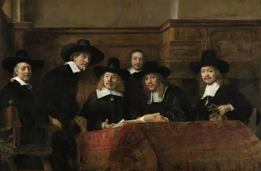 Strażnicy Cechu Sukienników w Amsterdamie, znani jako "Syndycy", 1662 r.