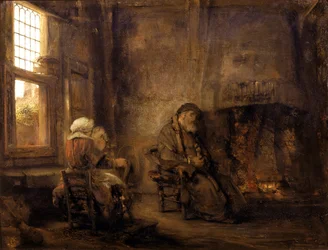 Tobit i Anna czekają na powrót syna, 1659