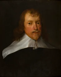 Portret Francisa Russella, 4. hrabiego Bedford (1587-1641), ok. 1607-41 (olej na płótnie)