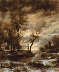 Zima w Holandii, 1872