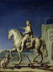 Przetransportowanie posągu konnego Ludwika XIV na Place Vendome w 1699, po 1669