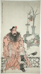 Zhong Kui, dated 1883.