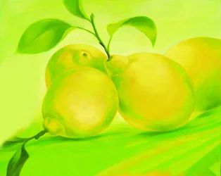 Lemony w intensywnym zielonym kolorze