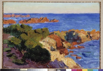 Czerwone skały w Agay Obraz Rene Seyssauda (1867-1952) 1901 Regards de Provence Foundation, Marsylia