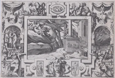 Medea ucieka przed Jasona Miecz krótkoręczny Jason goni ją, ale nie może żyć..., 1563.