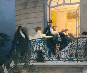 Balkon (olej na płótnie)