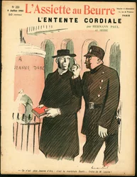 Okładka „”L’Plate au beurre””, numer 223, Satyryczna w kolorach