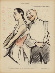 Miłość małżeńska. Ilustracja do Le Rire