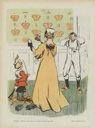 Satyra na porażkę Rosji w wojnie rosyjsko-japońskiej. ilustracja do Le Rire