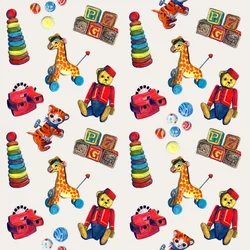 Kolorowe zabawki w stylu retro