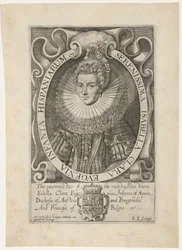 Portret Izabeli Klary Eugenii Najjaśniejsza Isabella Clara Eugenia Infanta Hiszpanii (tytuł na obiekcie)