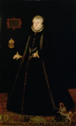 Portret Lady Margaret Douglas (1515-78) hrabiny Lennox, według Daniela Mytensa starszego (ok. 1590-ok. 1648) (olej na płótnie)