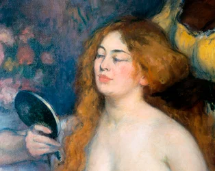 Toaleta, detal. Obraz Ricarda Canals i Llambi (1876-1931)