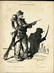 Ilustracja Ricarda Floresa (1878-1918) w Le Lire, 22/01/10 - Apacze w armii - apacze sutenerzy - Cień/światło