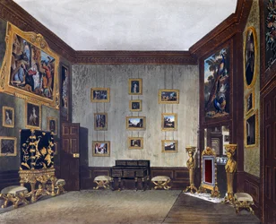 Pokój do pisania króla, Grawer Richard Reeve (ur. 1780), wg projektu Richarda Cattermole