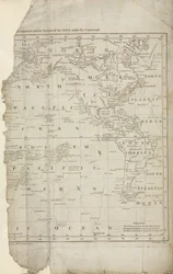 Mapa rejsów Cooka, ok. 1780 r.