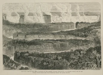 Wodospady Wiktorii, Afryka, ok. 1855