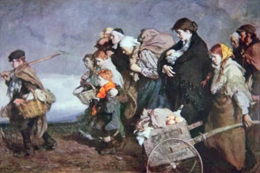 Bezdomny (litografia kolorowa)