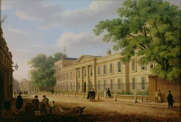 Widok na Emmanuel College, Uniwersytet Cambridge