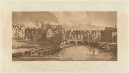 Widok na Pont St. Michael, zaczerpnięty z Pont Neuf, 1803