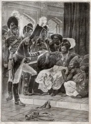 Sri Vikrama Rajasinha, król Kandy (Sri Lanka) zwolniony przez Anglików w 1815. 1924 (ilustracja)
