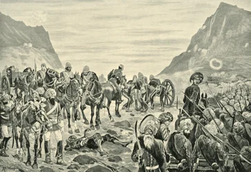 Atak w dolinie Kuram, 1901.