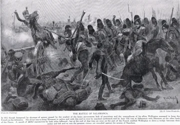 Bitwa pod Salamanką, ilustracja z „Historii narodów Hutchinsona”