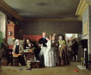 Wesele Żeglarza, 1852 (olej na tkaninie)