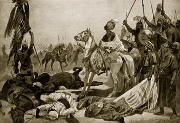 Hyder Ali w Conjeveram, 1780, ilustracja z "Hutchinson
