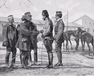 Kapitulacja Yaniny, ilustracja z „Historii narodów Hutchinsona”, 1915